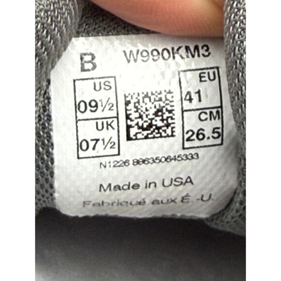 New Balance 990v3 Breast Cancer Awareness Running Shoes Gray Pink Womens 9.5 - Picture 11 of 11